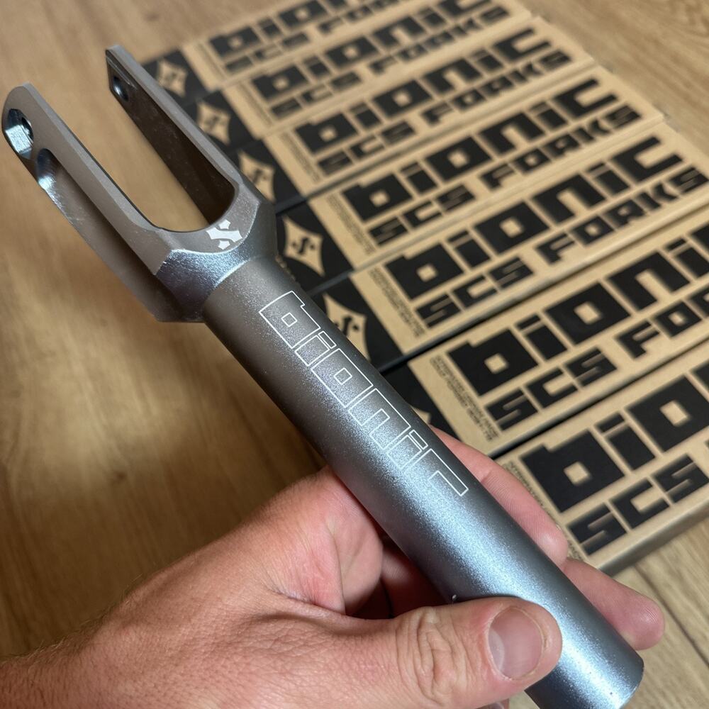 NEW Sacrifice Bionic SCS Scooter Fork - Matte Titanium - Brand New In Box